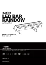 EuroLite LED Bar Rainbow User Manual preview