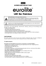 Preview for 3 page of EuroLite LED Bar Rainbow User Manual