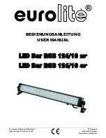 EuroLite LED Bar RGB 126/10 20 User Manual preview