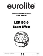 Preview for 1 page of EuroLite LED BC-5 User Manual