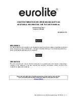 Preview for 1 page of EuroLite LED BC-6 User Manual