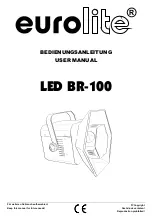 EuroLite LED BR-100 User Manual предпросмотр