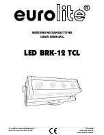 EuroLite LED BRK-12 TCL User Manual предпросмотр