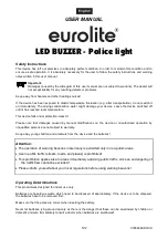 Предварительный просмотр 5 страницы EuroLite LED BUZZLER User Manual