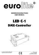 EuroLite LED C-1 User Manual preview