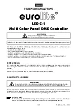 Предварительный просмотр 3 страницы EuroLite LED C-1 User Manual