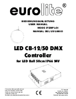 EuroLite LED CB-12/50 DMX User Manual preview