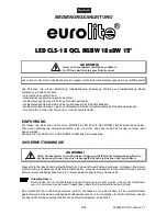 Предварительный просмотр 3 страницы EuroLite LED CLS-18 QCL User Manual