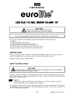 Предварительный просмотр 16 страницы EuroLite LED CLS-18 QCL User Manual