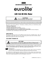 Preview for 3 page of EuroLite LED CLS-20 HCL User Manual