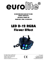 Preview for 1 page of EuroLite LED D-12 RGBA User Manual