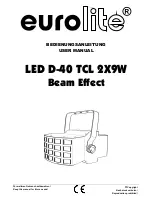 EuroLite LED D-40 TCL 2X9W User Manual предпросмотр