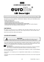 Preview for 4 page of EuroLite LED Deco-Light User Manual