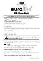 Preview for 7 page of EuroLite LED Deco-Light User Manual