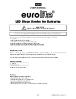 Preview for 8 page of EuroLite LED Disco Strobe for Batteries User Manual