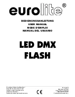 EuroLite LED DMX FLASH User Manual preview