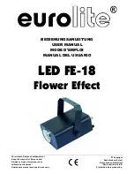 Предварительный просмотр 1 страницы EuroLite LED FE-18 Flower Effect User Manual