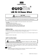 Предварительный просмотр 11 страницы EuroLite LED FE-18 Flower Effect User Manual