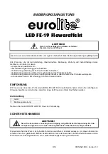 Preview for 3 page of EuroLite LED FE-19 Flower Effect User Manual