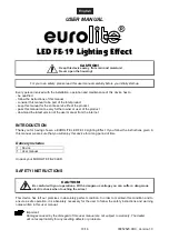 Preview for 10 page of EuroLite LED FE-19 Flower Effect User Manual