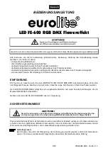 Предварительный просмотр 3 страницы EuroLite LED FE-600 RGB DMX User Manual