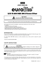 Предварительный просмотр 12 страницы EuroLite LED FE-600 RGB DMX User Manual