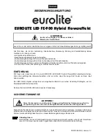 Предварительный просмотр 3 страницы EuroLite LED FE-900 Hybrid User Manual