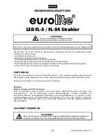 Предварительный просмотр 4 страницы EuroLite LED FL-24 User Manual