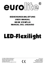 EuroLite LED-Flexilight User Manual preview