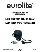 EuroLite LED H2O Water Effect IR User Manual предпросмотр