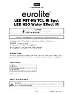 Предварительный просмотр 10 страницы EuroLite LED H2O Water Effect IR User Manual