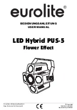 EuroLite LED Hybrid PUS-5 User Manual preview