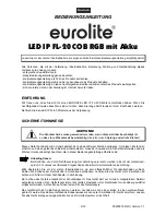 Предварительный просмотр 3 страницы EuroLite LED IP FL-20 User Manual