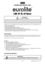 Предварительный просмотр 3 страницы EuroLite LED IP FL-8 User Manual