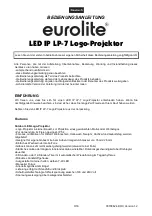 Предварительный просмотр 3 страницы EuroLite LED IP LP-7 User Manual