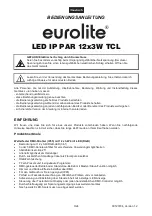 Предварительный просмотр 3 страницы EuroLite LED IP PAR 12x3W TCL User Manual