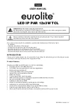 Предварительный просмотр 13 страницы EuroLite LED IP PAR 12x3W TCL User Manual