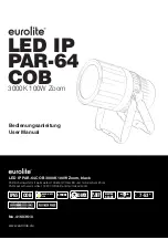 EuroLite LED IP PAR-64 COB User Manual preview