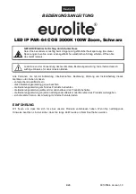 Предварительный просмотр 4 страницы EuroLite LED IP PAR-64 COB User Manual