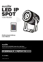 EuroLite LED IP SPOT User Manual preview