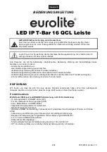 Предварительный просмотр 4 страницы EuroLite LED IPT-BAR 16 User Manual