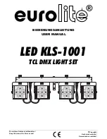 Preview for 1 page of EuroLite LED KLS-1001 User Manual