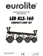 Preview for 1 page of EuroLite LED KLS-160 User Manual