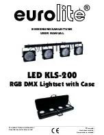 Предварительный просмотр 1 страницы EuroLite LED KLS-200 RGB DMX Lightset User Manual