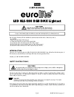 Предварительный просмотр 13 страницы EuroLite LED KLS-200 RGB DMX Lightset User Manual