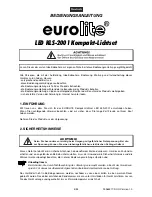 Preview for 3 page of EuroLite LED KLS-2001 User Manual