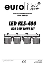 EuroLite LED KLS-400 Manual предпросмотр