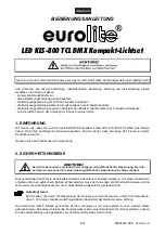 Предварительный просмотр 4 страницы EuroLite LED KLS-800 User Manual