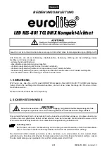 Preview for 4 page of EuroLite LED KLS-801 User Manual