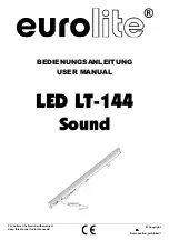 Предварительный просмотр 1 страницы EuroLite LED LT-144 Sound User Manual